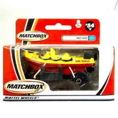 Matchbox #54 Raft Boat Yellow Red Surf Rescue International Box 2001 New