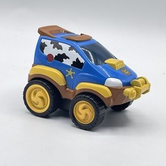 Toy Story Woody Car Disney Pixar Friction Push Sheriff Cowboy Blue Plastic 3.5”