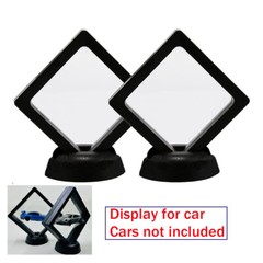 2Pack Displays Cases For Hot Wheels 3D Floating Display w/ Stand
