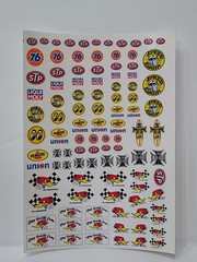 Racing #2 !! CLEAR WATER-SLIDE DECALS FOR HOT WHEELS 1:64 scale made in USA!