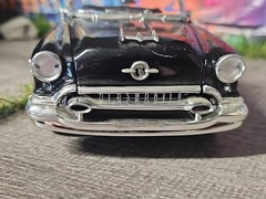 Vntg 2003 Welly 1955 Oldsmobile Super 88 Conv. Black 1:18 Diecast Car NO BOX