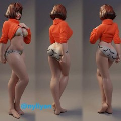 1/18 Miniatures Sexy Underpants Beauty Girl Scene Props Figures Model For Cars
