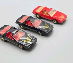 1982 Hot Wheels 80s Pontiac Firebird Variations Red, Black The Hot Ones Lot Of 3