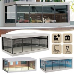 1/64 Die-Cast Car Display Case with LED Lights For Collectible Toy Car Models