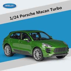 WELLY 1:24 Porsche Macan Turbo SUV Alloy Car Model Diecast Toy Vehicles Car