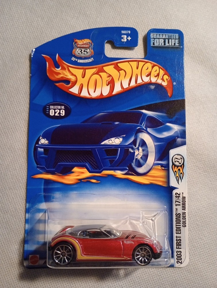 Hot Wheels 2003 First Editions 17/42 Golden Arrow #029 Mattel 10SP Wheels 56370