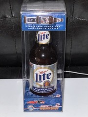 Action 2002 #2 Rusty Wallace Miller Lite Beer Bottle & 1:64 Die Cast Stock Car