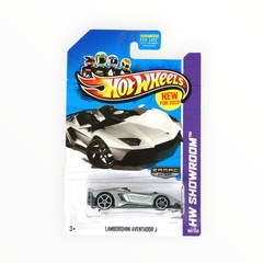 Hot Wheels Lamborghini Aventador J 180/250 – ZAMAC – 2013 Mainline A