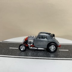 Greenlight Fiat 500 Topolino Topo Fuel Altered Dragster Bare Metal Gray 1:64 NM