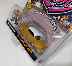 CHASE 1:64 D.G.A. HOMIE(S) ROLLERZ 1955 CHEVY BEL AIR & HOMIE FIGURES SEALED NEW
