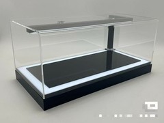 High Grade Real Carbon LED Display Case Chocolate Tone Box for Auto & Motorcycle
