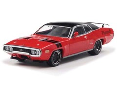 1971 Plymouth GTX – Ralley Red Diecast 1:43 Scale Model – IXO America IA43005