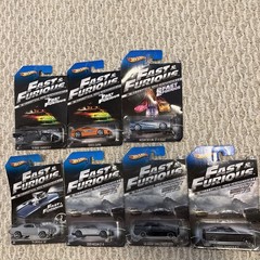 HOT WHEELS 2012 FAST & FURIOUS 7 CARS OUT OF 8 SET TOYOTA DODGE NISSAN FORD NEW