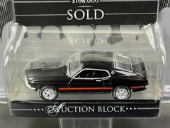 Greenlight Barrett-Jackson Auction Block Black 1969 Ford Mustang Mach 1 – NIP