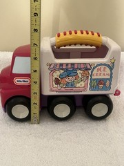 VTG Little Tikes Handle Haulers Truck Toy Car Pink Purple Ice Cream Girl