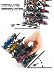Diorama 1/64 Die-cast 10 Parking Rack Model Garage Model Cars Display Case US