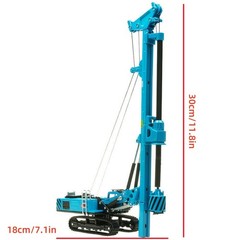 1/64 Rotary Drilling Rig Crawler Excavator Vehicle Finished Model Toy Gift