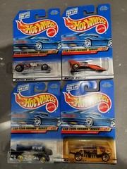 Hot Wheels Car-Toon Friends Series 4 car set in unused unopened packages.