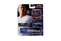 Jada Toys Fast & Furious 1.65 Nano 3-Pack Die-cast Cars, Toys for Kids and Adult