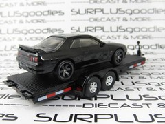 Hot Wheels 1:64 LOOSE Track Day: Black NISSAN SKYLINE GTR (BNR32) w/Car Trailer