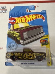 Hot Wheels HW Art Cars ’83 Chevy Silverado Pickup 1:64 Diecast Burgundy C7