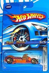 Hot Wheels 2006 Highway Horror #95 Rigor Motor Magenta & Orange w/ Gold 5SPs