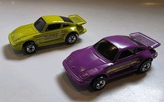Hot Wheels Porsche 930 Lot Lime And Purple #148 Diecast Nice Rare Loose
