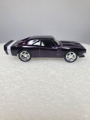1 Bad Ride 1969 Dodge Charger R/T Dark Purple Diecast 1:64 Scale