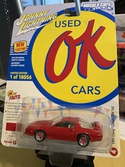 JOHNNY LIGHTNING -OK USED CARS- BRIGHT RED – 1991 CHEVY CAMARO Z28 1LE