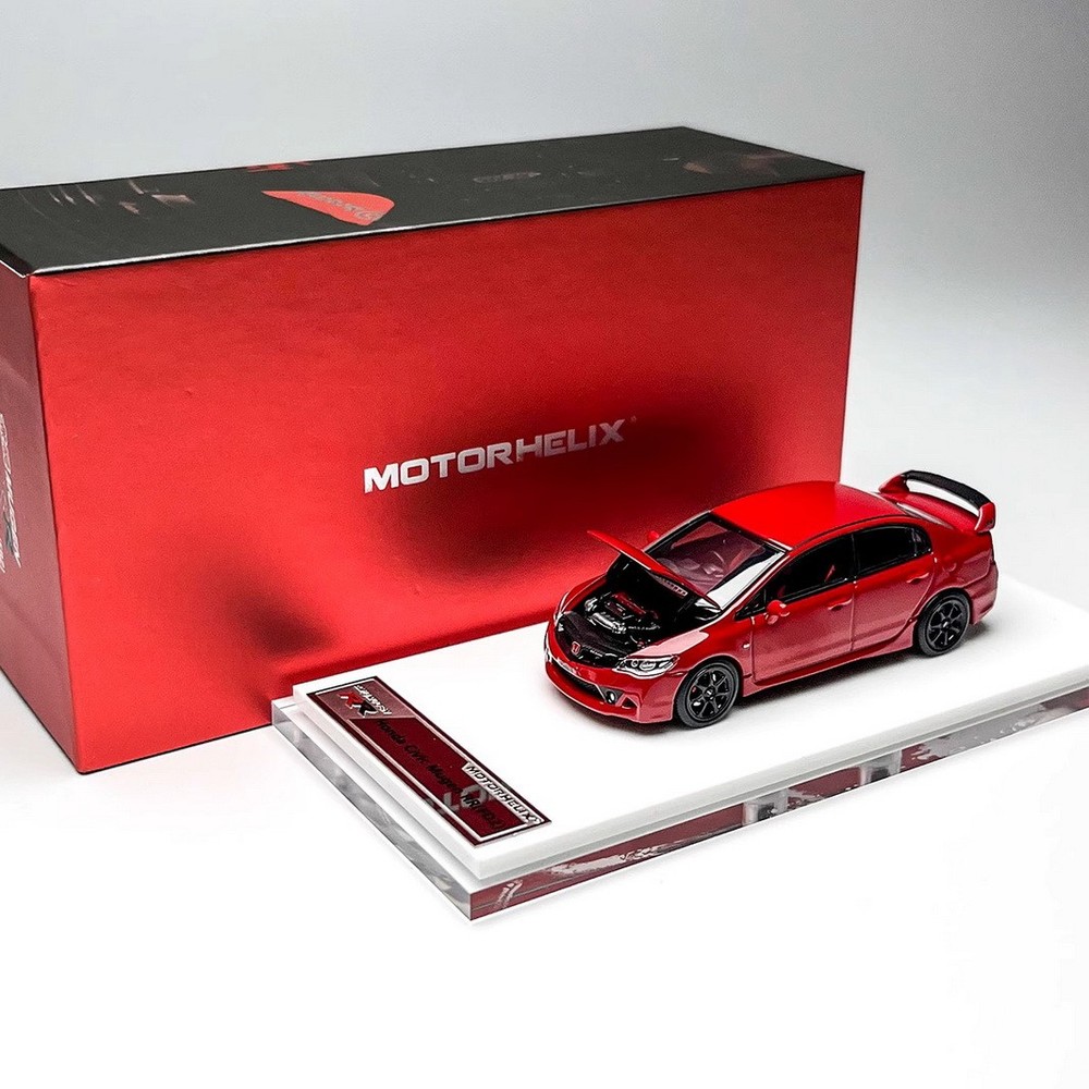 MH 1/64 Scale Civic FD2 Mugen RR Red Diecast Car Model Toy Gift
