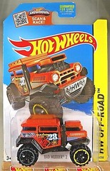 2015 Hot Wheels #88 HW Off-Road Battle Kings BAD MUDDER 2 Orange w/Black OROH6Sp