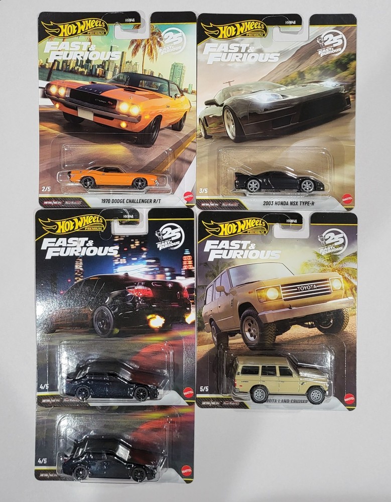 Hot Wheels Premium 25 Years of Fast and Furious 2026 Mix 3 DieCast #2, 3, 4×2, 5