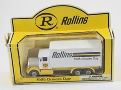 Lledo Rollins 1995 Delivery Day White/ Yellow Box Truck 1/64 Diecast