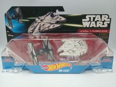 Hot Wheels Diecast Star Wars: The Force Awakens Tie Fighter vs Millennium Falcon
