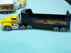 Lot of 9 Vintage Hot Wheels 4 Semi Trucks & 5 Cars, See Photos Please