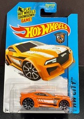 Hot Wheels 2014 Torque Twister- HW Goal –Orange, TRAP5 Wheels- Soccer Goal Car