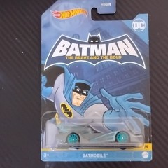 Hot Wheels Batman The Brave and the Bold Batmobile 1:64 Diecast Gray/Blue