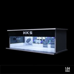 1/64 Diorama Garage Building Model LED HKS Maintenance Workshop Lighting Rapidly