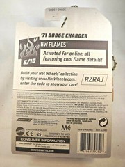 2020 Hot Wheels #188 HW Flames 6/10 ’71 DODGE CHARGER Yellow w/Black MC5 Spokes