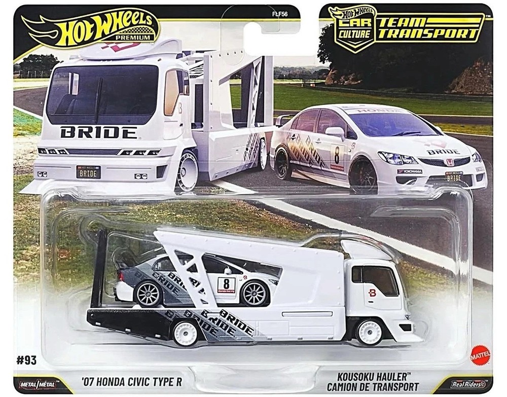 ’07 Honda Civic Type R & Kousoko Hauler * 2026 Hot Wheels Team Transport Case L