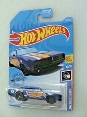 #8 1969 DODGE CHARGER HOT WHEELS 1:64 HW RACE TEAM 6/10 BLUE