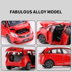 1:32 Honda Fit GK5 Diecast Alloy Car Model with Sound, Light & High Detail