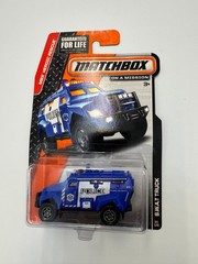 2014 MATCHBOX MBX HEROIC RESCUE S.W.A.T. TRUCK – BLUE – 65/120