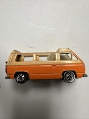 Hot Wheels Tan & Orange Volkswagen Sunagon Van Loose Diecast 1:64 1981 NO TOP