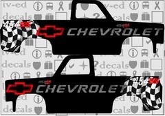 83 chevy #234 1/64 WHITE TONER Waterslide Decal for Hot