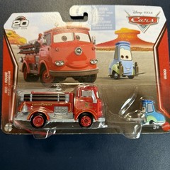 Disney Pixar Cars Red Fire Truck & Guido 2-pack