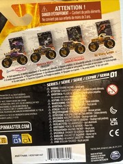 Spin Master Monster Jam Gold Trophy And Card Series 1, Complete Set Of 4.