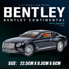 1:24 Bentley Continental GT Diecast Alloy Car Model Sound & Light Toy Gift