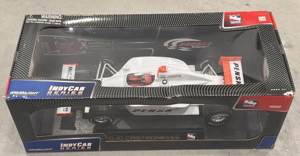 GREENLIGHT IndyCar Series 1:18 Diecast WHITE Helio Castroneves #3 New In Box