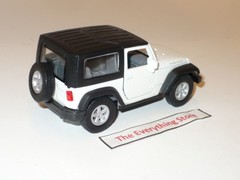 WELLY JEEP WRANGLER RUBICON 4.5 INCHES LONG WHITE FREE USA SHIP